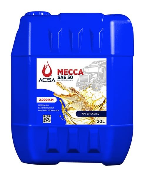 زيت محرك ديزل 20لتر (SAE 50) مكه من أكسا